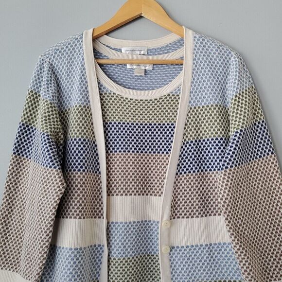 Christopher & Banks Cardigan and Shell Sweater Set Womens Large - Picture 10 of 12